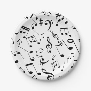 Musical Notes 3 Paper Plate