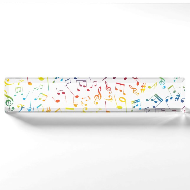 Musical Notes 4 Nameplate (Front)