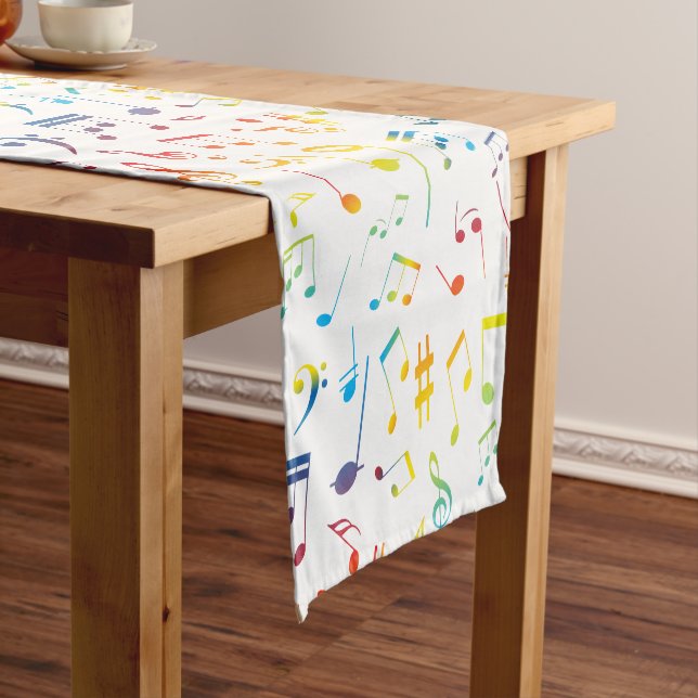 Musical Notes 4 Short Table Runner (In Situ)