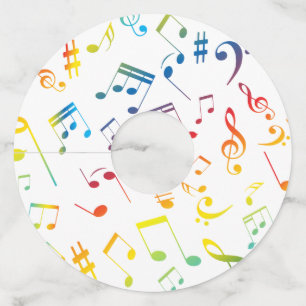 Musical Notes 4 Wine Glass Tag