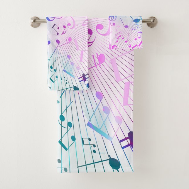 Musical Notes Bath Towel Set (Insitu)