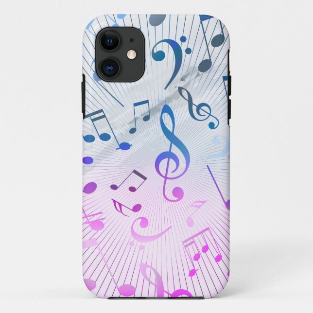 Musical Notes Case-Mate iPhone Case (Back)