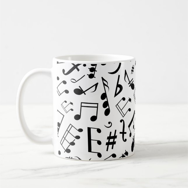 Musical Notes Classic Mug (Left)