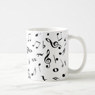musical notes coffee mug
