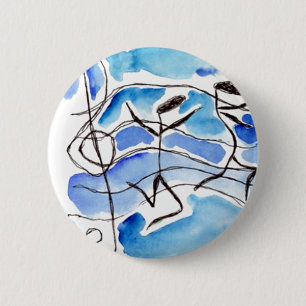 Musical Notes Come to Life Music Adds Joy to Life 2 Inch Round Button