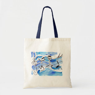 Musical Notes Come to Life Music Adds Joy to Life Tote Bag