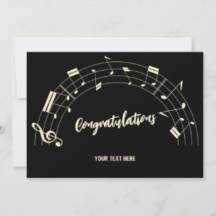 Musical notes congratulations