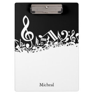 Musical Notes Customizable Clipboard