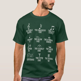 Musical Notes Definition Humour Funny Music girl T-Shirt