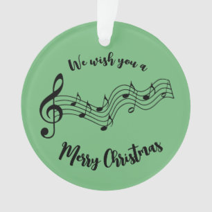 Musical Notes Design Acrylic Ornament