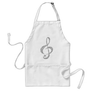 Musical Notes Design Standard Apron