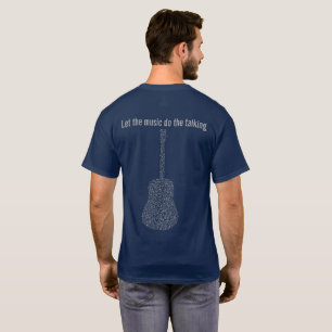 Musical Notes Guitar Let The Music Do The talking T-Shirt