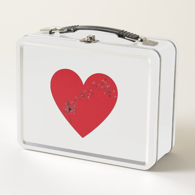 Musical notes in the heart, Metal Lunchbox (Front)