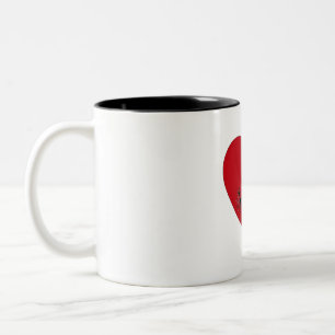 Musical notes in the heart, Mug