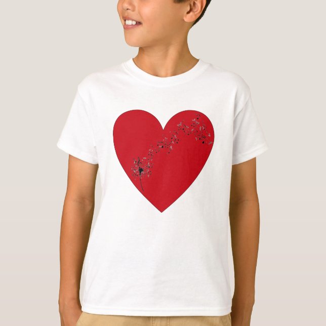 Musical notes in the heart, T-Shirt (Front)