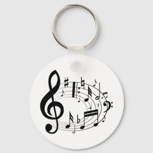 Musical Notes Keychain
