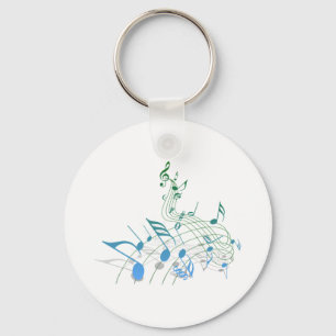 Musical Notes Keychain
