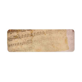 Musical notes labels