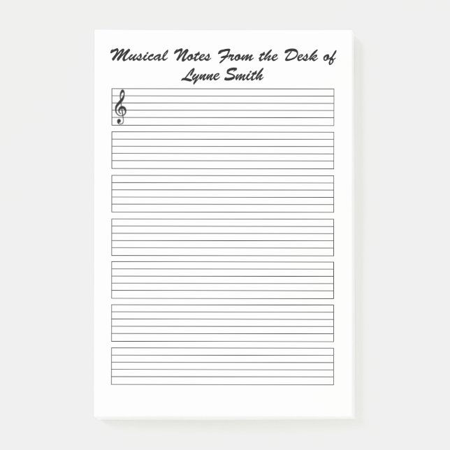 Musical Notes Lined (Front)