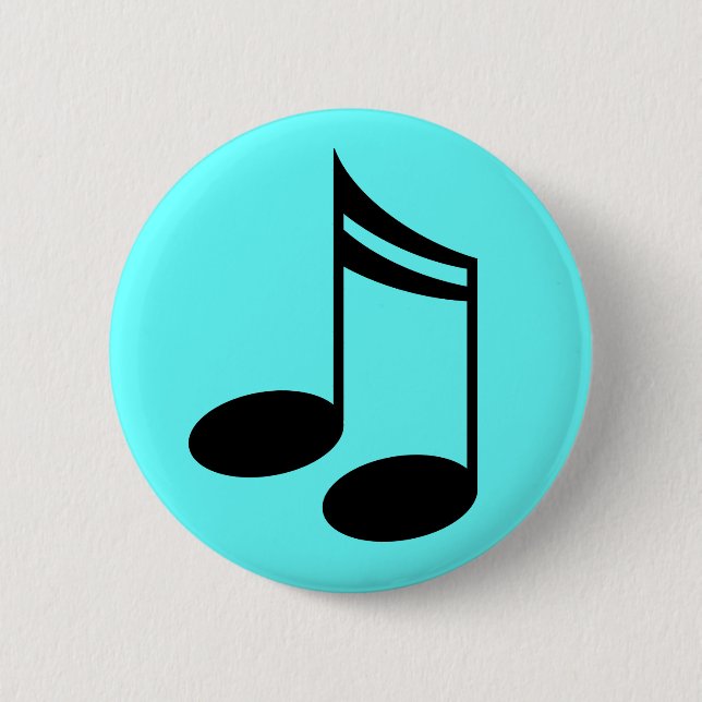 Musical Notes Music Gift 2 Inch Round Button (Front)