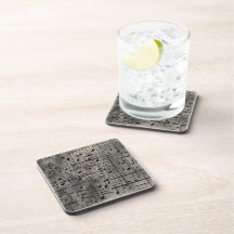 Musical notes on dark charcoal texture