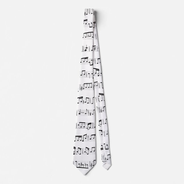 Musical Notes on White Tie (Front)