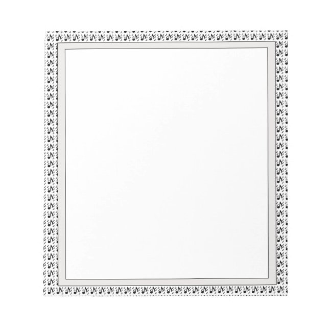 Musical Notes Pad 5.5" x 6" - 40 Pages Art Musical (Front)