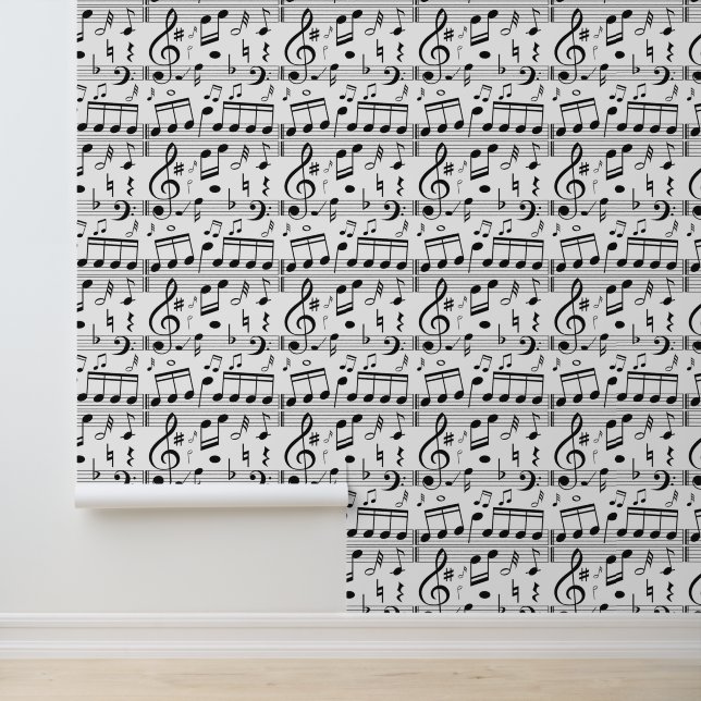 Musical Notes Pattern Wallpaper (Application)