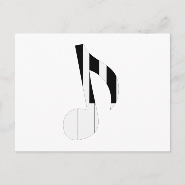 Musical notes postcard (Front)
