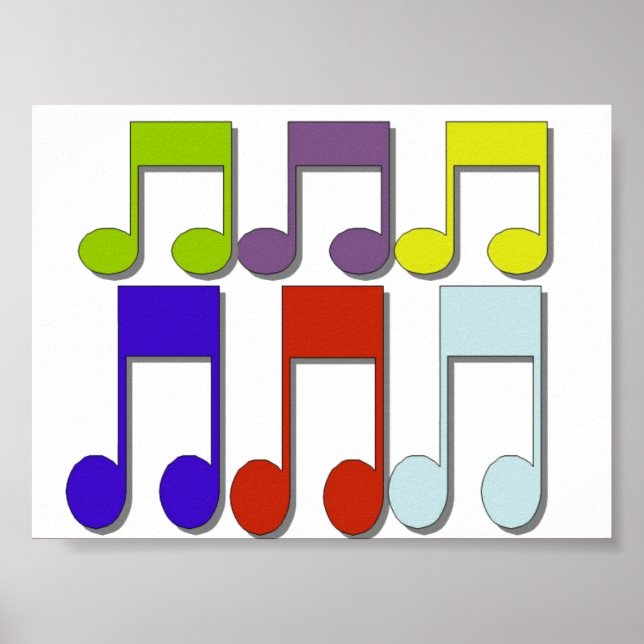 Musical Notes Poster (Front)