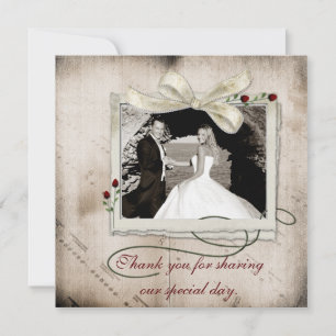 Musical Notes Roses Photo Card