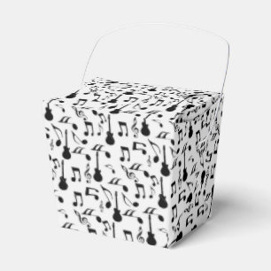 Musical Notes - Sheet Music Design Favor Box