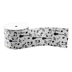 Musical Notes - Sheet Music Design Grosgrain Ribbon