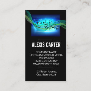 Musical Notes   Sound Engineer Business Card