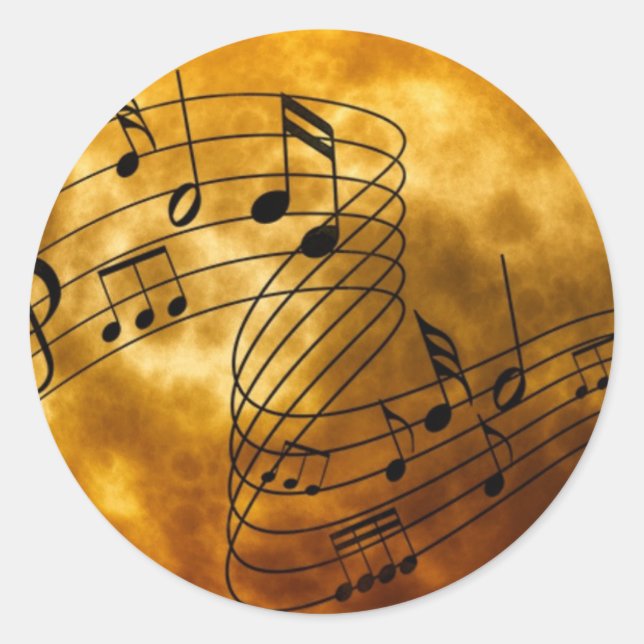 Musical Notes Sticker (Front)