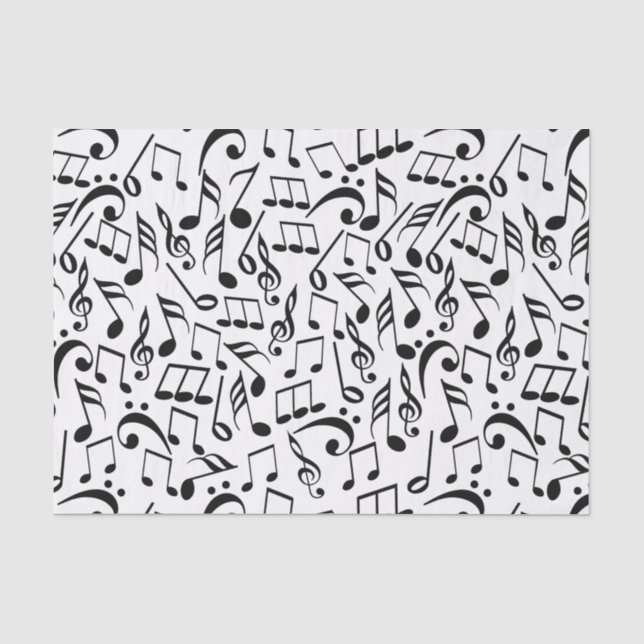 Musical Notes Tissue Paper (Front)