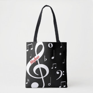 Musical Notes Tote Bag