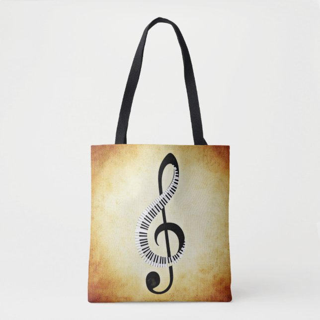 Musical Notes Tote Bag (Front)