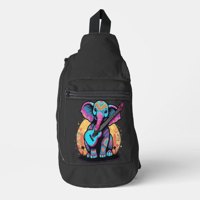 Musical Pachyderm Sling Bag (Front)