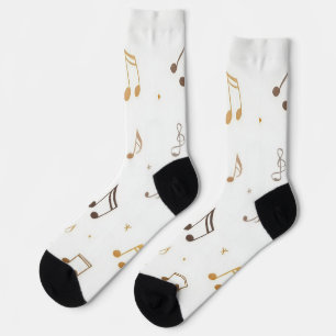 Musical pattern socks