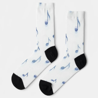 Musical pattern socks