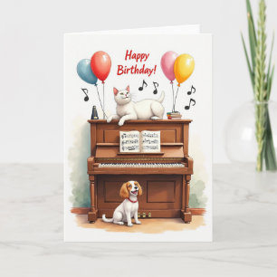 Musical Pets Birthday Card