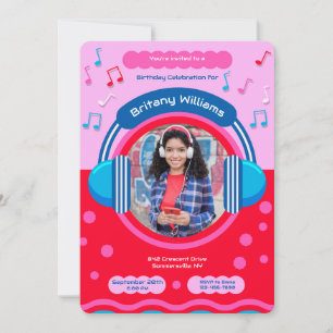 Musical Photo Invitation