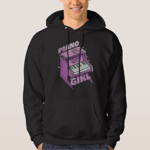 Musical Pianist Music  Piano Keyboard Piano Girl Hoodie