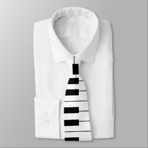 Musical piano keys tie