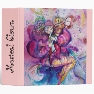 MUSICAL PINK CLOWN BINDER