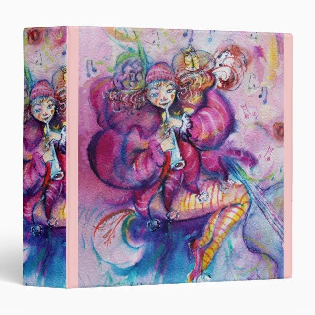 MUSICAL PINK CLOWN BINDER (Front/Spine)