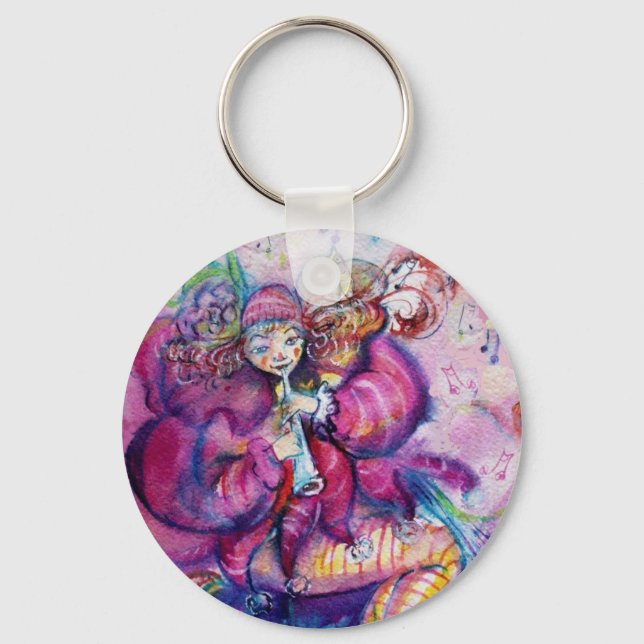 MUSICAL PINK CLOWN KEYCHAIN (Front)