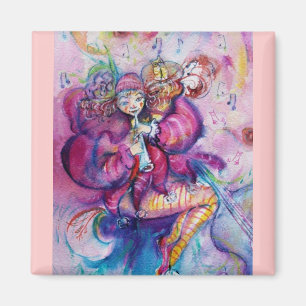MUSICAL PINK CLOWN MAGNET