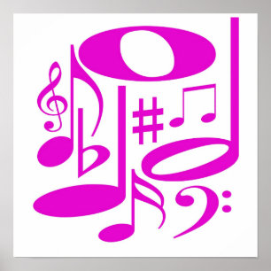 Musical Pink Poster